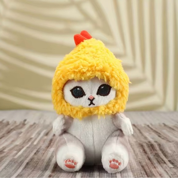 Cute Plush Cat Kitten Bag decoration Keychain - Picture 1 of 2